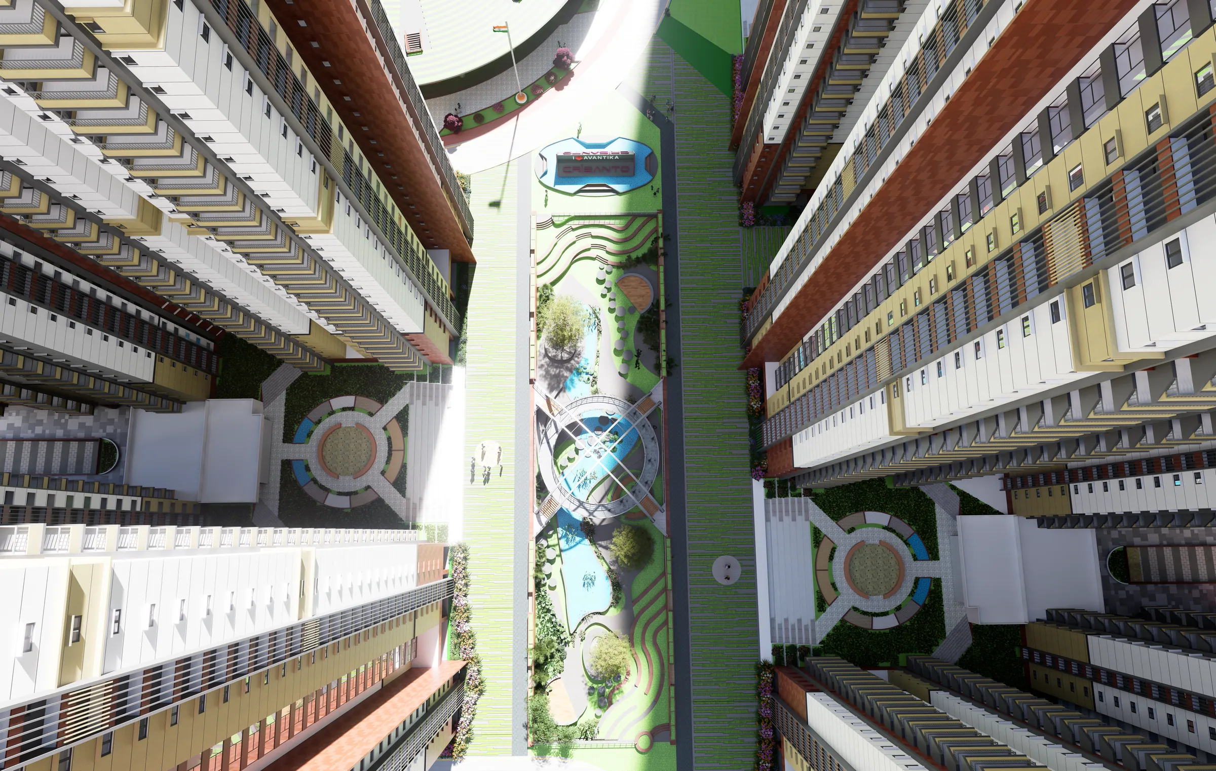 Central Vista from above